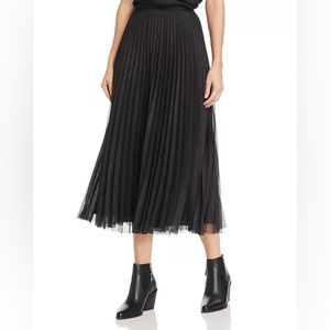 Anine Bing Lovisa Pleated Metallic Midi Skirt revolve clothing